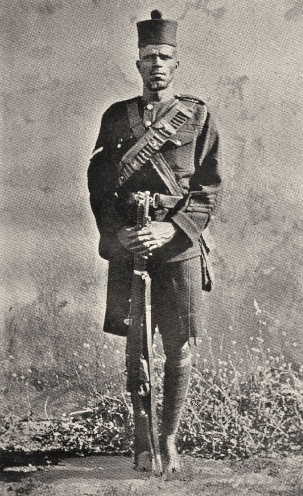 NIGERIA. Police. Marching order, Northern Provinces Area 1936 old print